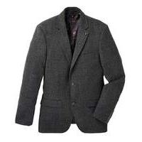 Black Label Herringbne Check Blazer Long