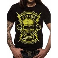black label society skull mens small t shirt black