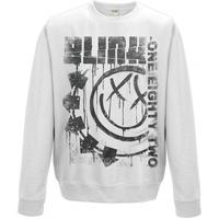 Blink 182 - Spelled Out Unisex Small Jumper - Grey