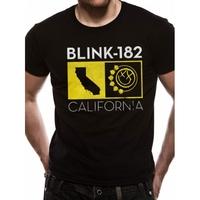 Blink 182 - California State Unisex Large T-Shirt - Black