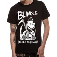 Blink 182 - Bored To Death Men\'s Small T-Shirt - Black