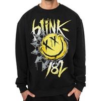 Blink 182 - Smiley Unisex XX-Large Crewneck Sweatshirt - Black