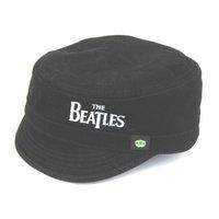 Black The Beatles Drop T Logo Military Style Hat