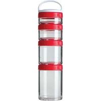 BlenderBottle GoStak Starter 4 Pak Red
