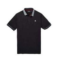 black label gingham trim polo l