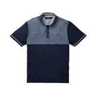 black label stripe panel polo