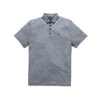 Black Label By Jacamo Cody Stripe Polo L