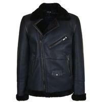 BLK DNM Shearling Leather Jacket