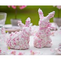 Blossom Rabbits (Set of 2), Pink