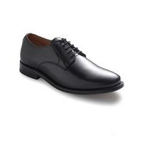 black leather high shine plain derby shoes 9 savile row