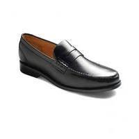 Black Plain Loafer High Shine Shoe 8 - Savile Row