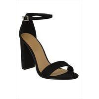 Black Suede Strappy Sandals