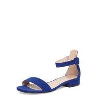 Blue Two Part Block Sandals, Blue