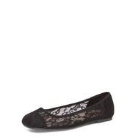 black square toe lace pumps black