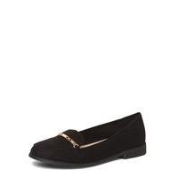 Black Standard Fit Loafers, Black