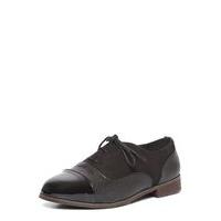 Black Lace Up Brogue Shoes, Black