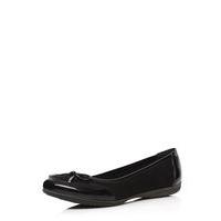 Black Bow Comfort Ballet Pump, Black