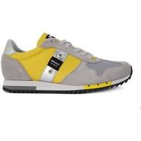 blauer run low mens shoes trainers in multicolour