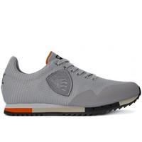 blauer new run mesh silver mens shoes trainers in multicolour