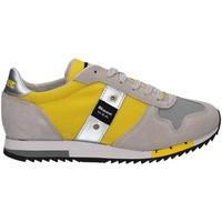 Blauer 7SRUNLOW/TOP Sneakers Man Yellow men\'s Shoes (Trainers) in yellow