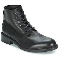 blackstone mid lace up boot leather mens mid boots in black