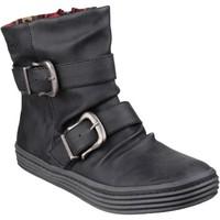 blowfish octave bf 4176 texas pu womens low ankle boots in black