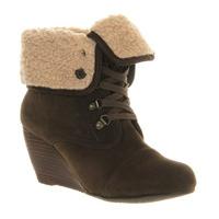 Blowfish Buster Shearling boots DARK BROWN FAWN NATURAL SHEARLING