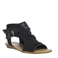 blowfish balla sandal black rancher canvas