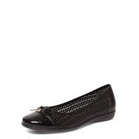 black cut out ballet pumps black