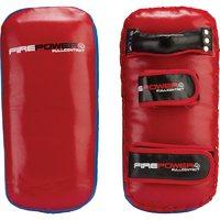 Blitz Firepower Leather Thai Pads - Red/Blue