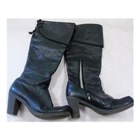 Black knee length boots, size 4.5 Clarks