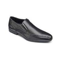 Black Label Plain Slip On Shoes S Fit