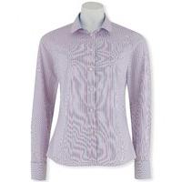 blue pink white stripe semi fitted shirt 12 double savile row