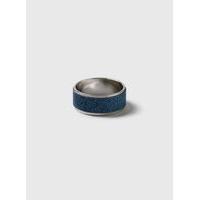 Blue Glitter Band Ring, Navy