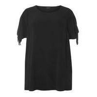 Black Tie Sleeve Top, Black