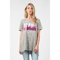 blah blah blah wrap side t shirt