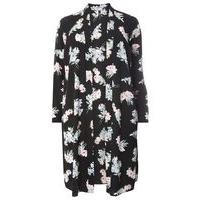 black floral cover up dark multi