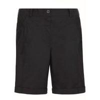 Black Cotton Shorts, Black