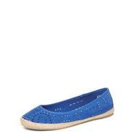 Blue Cut Out Espadrilles, Blue