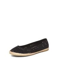 black cut out espadrilles black