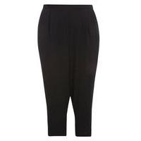 Black Cropped Trousers, Black