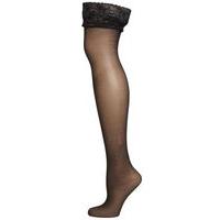 black lace hold ups black