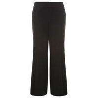 black wide leg trousers black