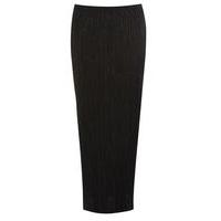 Black Pleated Maxi Skirt, Black