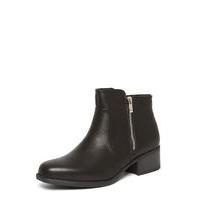 black dual zip square toe chelsea boots black