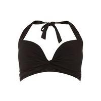 black essential bikini top black