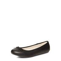 Black Ballerina Pumps, Black