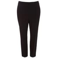 Black Pear Fit Tapered Trousers, Black