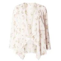 Blush Pink Floral Kimono, Dark Multi