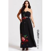 Black Floral Maxi Dress